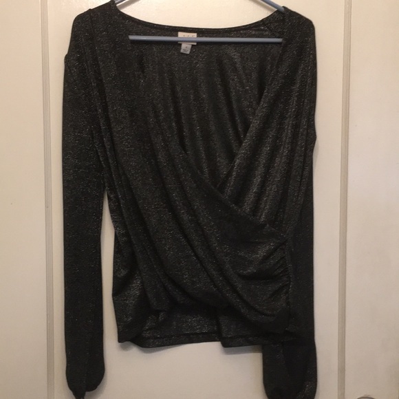 Black/silver Sparkles long sleeve - Picture 1 of 4